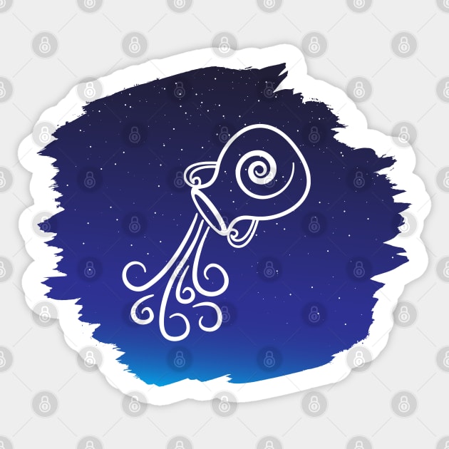 Aquarius Sticker by Elysart